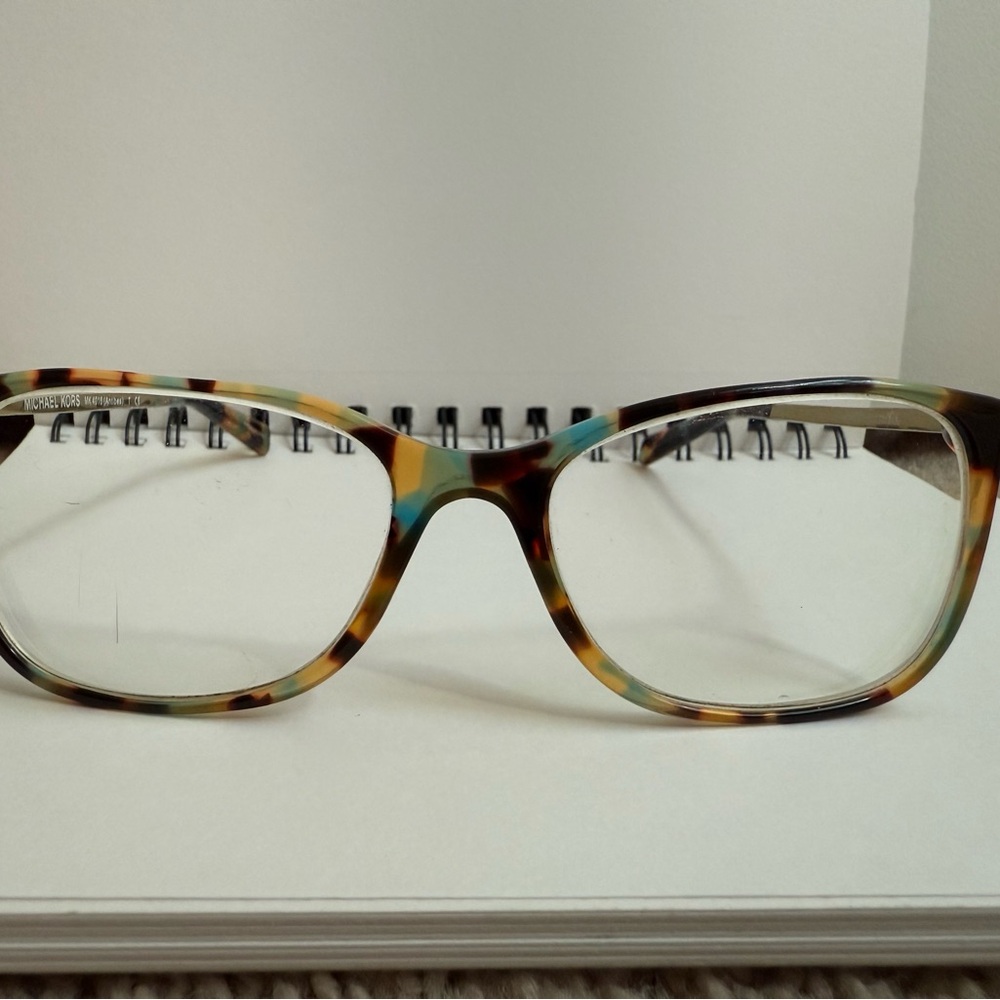 Michael Kors Tortoise Glasses with Teal Highlights